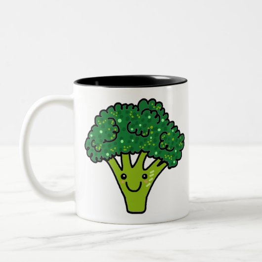 Brocoli Gemüse Zweifarbige Tasse (Links)