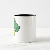 Brocoli Gemüse Zweifarbige Tasse (Mittel)