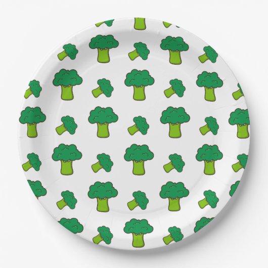 Brócolis Pappteller (Vorderseite)