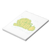 Brocolli Capsicum Zwiebel Zeichnend Notizblock (Rotiert)