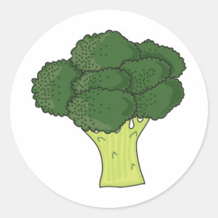 Brocolli Runder Aufkleber