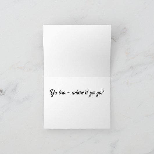 Brodent Bro Cartoon, Funny Gray Rat oder Mouse Pub (Innenseite)