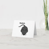 Brodent Bro Cartoon, Funny Gray Rat oder Mouse Pub (Vorderseite)