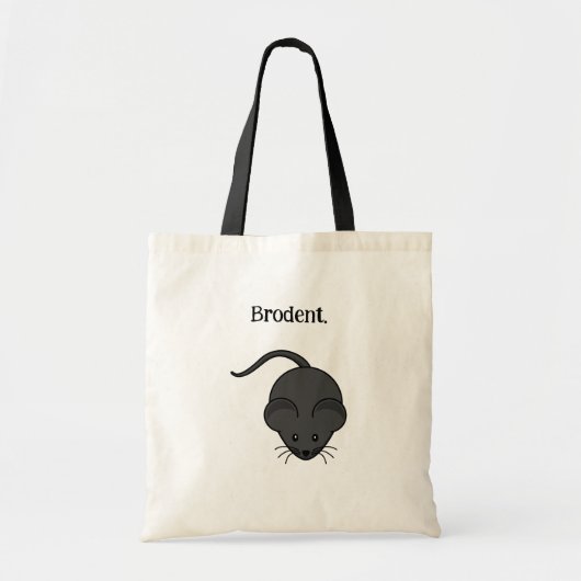 Brodent Bro Cartoon, Lustiger Grauer Ratte oder Ma Tragetasche (Vorne)