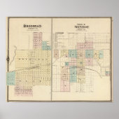 Brodhead and Village Monroe, Grüne Gemeinde Poster (Vorne)