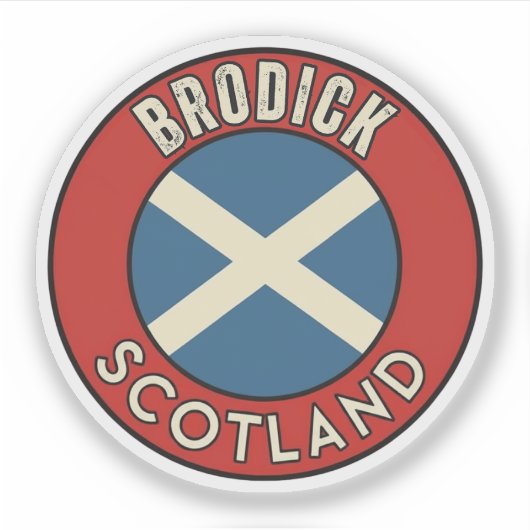 Brodick, Schottland Aufkleber (Vorderseite)