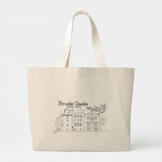 Brodie Castle, Moray, Schottland Tote Bag Jumbo Stoffbeutel (Rückseite)