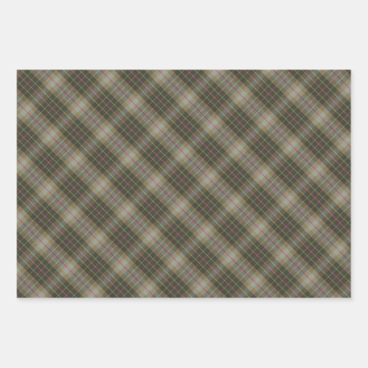 Brodie Hunting Weathered Original Scottish Tartan Geschenkpapier Set (Vorderseite 2)