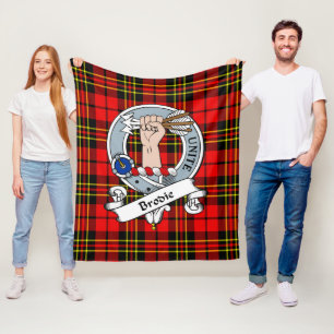 Brodie Modern Clan Abzeichen Tartan Kariert Fleecedecke