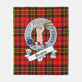 Brodie Modern Clan Abzeichen Tartan Kariert Fleecedecke (Vorderseite)