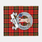 Brodie Modern Clan Abzeichen Tartan Kariert Fleecedecke (Vorderseite (Horizontal))