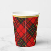 Brodie Personalisiert Tartan Christmas Pappbecher (Rechts)