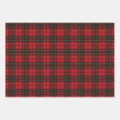 Brodie Red Modern Original Scottish Tartan Geschenkpapier Set (Vorderseite)