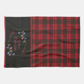 Brodie Red Original Tartan Christmas Geschirrtuch (Horizontal)