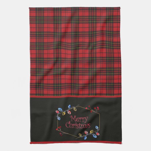 Brodie Red Original Tartan Christmas Geschirrtuch (Vertikal)