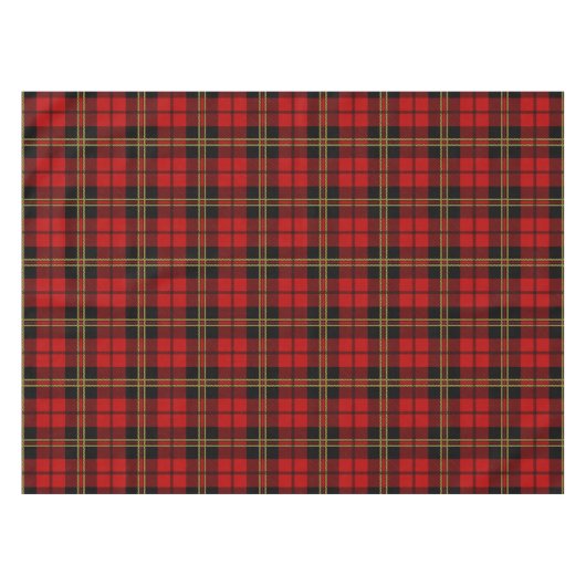 Brodie Red Scott Clan Tartan Pattern Tischdecke (Vorderseite (Horizontal))
