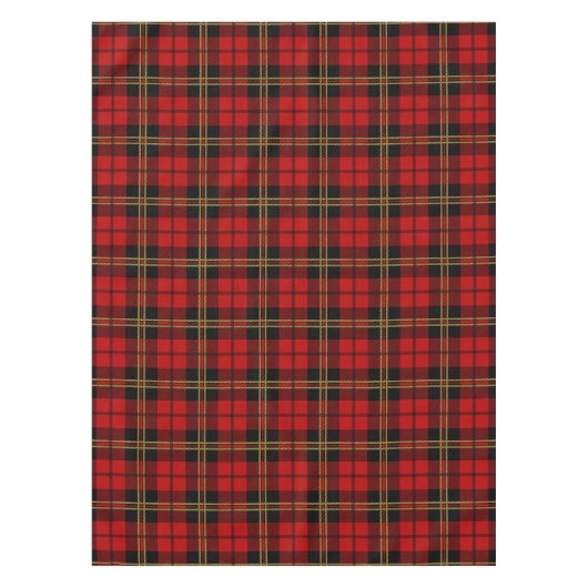 Brodie Red Scott Clan Tartan Pattern Tischdecke (Vorderseite)