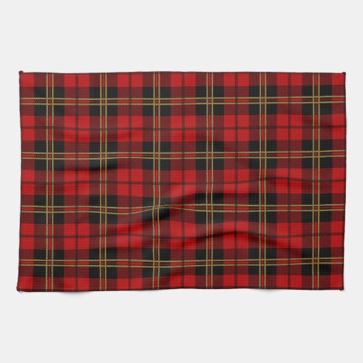Brodie Red Scott Tartan Kariert Geschirrtuch (Horizontal)