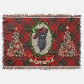 Brodie Scottie Dog Christmas Decke (Vorderseite)