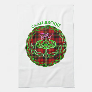 Brodie Scottish Tartan Celtic Thistle Geschirrtuch
