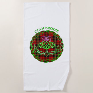 Brodie Scottish Tartan Celtic Thistle Strandtuch