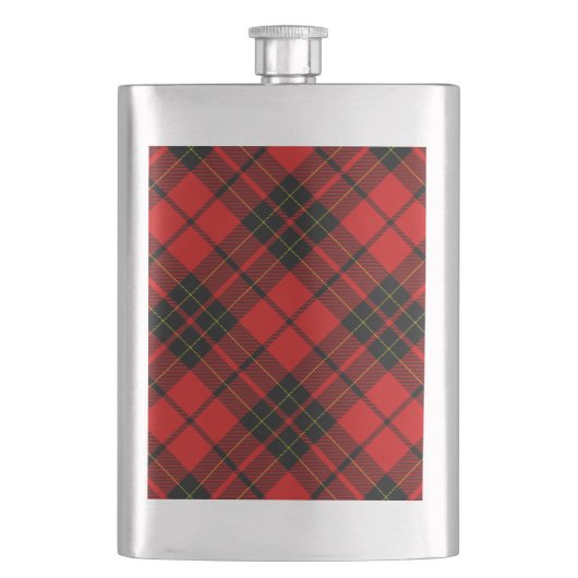 Brodie Tartan kariert Flachmann (Vorderseite)