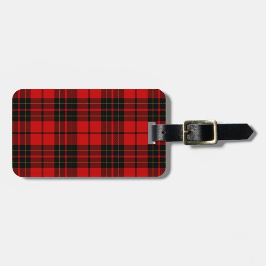 Brodie Tartan kariert Gepäckanhänger (Vorderseite horizontal)