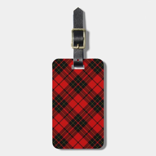 Brodie Tartan kariert Gepäckanhänger (Vorderseite vertikal)