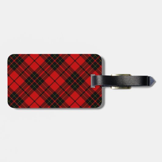 Brodie Tartan kariert Gepäckanhänger (Rückseite horizontal)