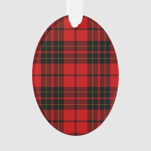 Brodie Tartan kariert Ornament (Vorderseite)