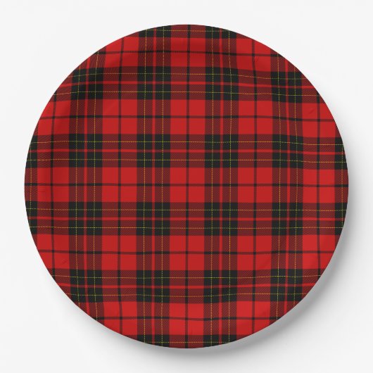 Brodie Tartan kariert Pappteller (Vorderseite)