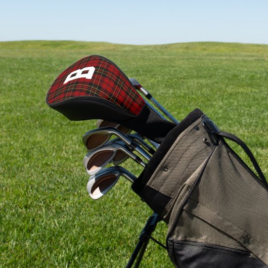 Brodie Tartan Karierte Mit Monogramm Treiberabdeck Golf Headcover (In SItu)