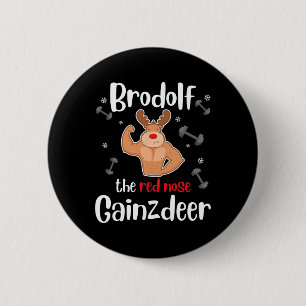 Brodolf Die Rote Nase Gainzhirsch Männer Fitness-W Button