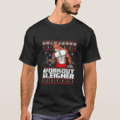 Brodolf Gym Workout Funny Ugly Christmas Sweater R T-Shirt (Vorderseite)