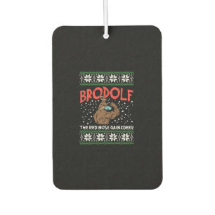 Brodolf in Maske Muskel Workout Gym Ugly Xmas Autolufterfrischer