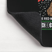 Brodolf in Maske Muskel Workout Gym Ugly Xmas Mousepad (Ecke)