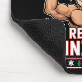 Brodolf The Red Nosed Gainzdeer Funny Xmas Gym Out Mousepad (Ecke)