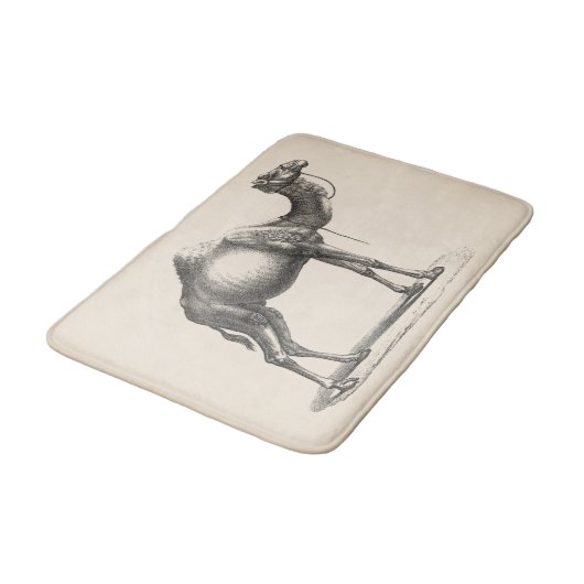 Brodtmann Dromedary Camel Sketch Badematte (Schrägansicht)