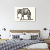 Brodtmann Elephant Sketch Leinwanddruck (Insitu (Schlafzimmer))