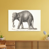 Brodtmann Elephant Sketch Leinwanddruck (Insitu (Wohnzimmer))