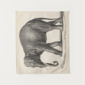Brodtmann Elephant Sketch Wandteppich (Vorderseite)
