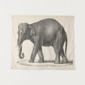 Brodtmann Elephant Sketch Wandteppich (Vorderseite (Horizontal))
