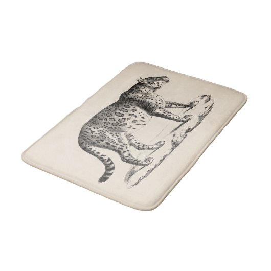 Brodtmann Leopard Sketch Badematte (Schrägansicht)