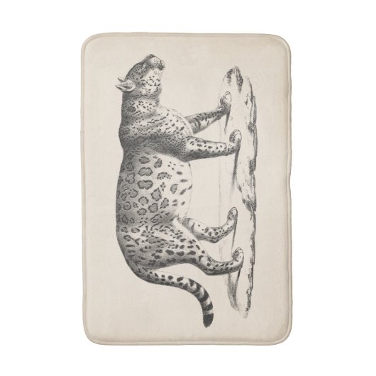 Brodtmann Leopard Sketch Badematte (Vorderseite Vertikal)