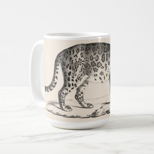 Brodtmann Leopard Sketch Kaffeetasse (Vorderseite Links)