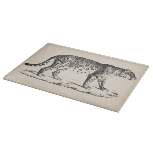Brodtmann Leopard Sketch Schneidebrett (Ecke)
