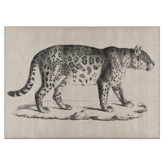 Brodtmann Leopard Sketch Schneidebrett (Vorderseite)