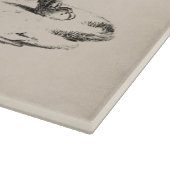 Brodtmann Leopard Sketch Schneidebrett (Ecke)