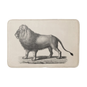 Brodtmann Lion Sketch Badematte