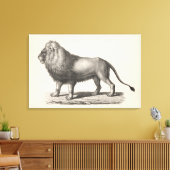 Brodtmann Lion Sketch Leinwanddruck (Insitu (Wohnzimmer))